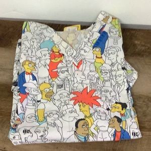Simpsons scrub top